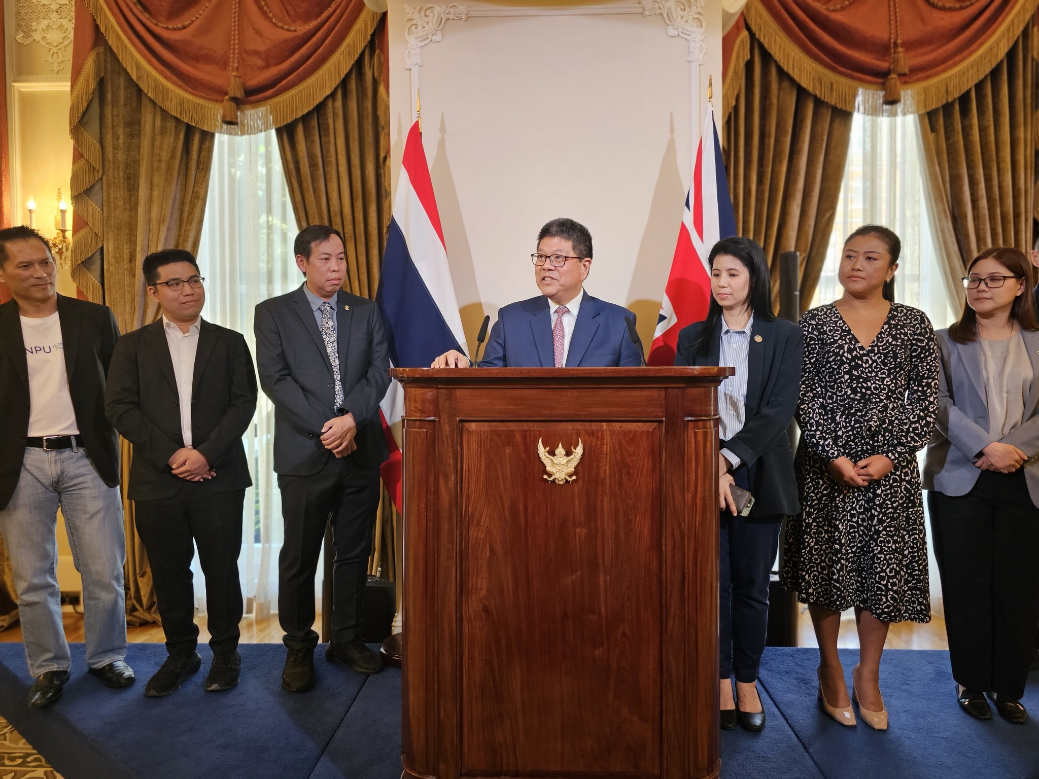 ภาพการจัดงานเลี้ยงต้อนรับคณะนักธุรกิจชั้นนำของไทยที่เดินทางมาร่วมงาน London Tech Week 2023